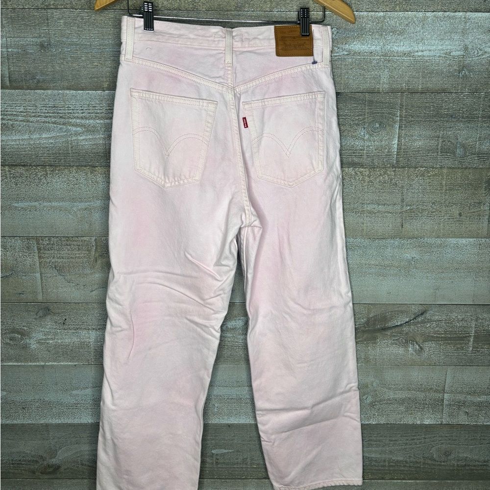 Levi's Light Pink Straight Leg Jeans - Picture 2 of 5